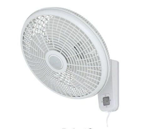 Lasko 16 in. 3-Speed Oscillating Wall Mount Fan with Remote Control - Lot 156