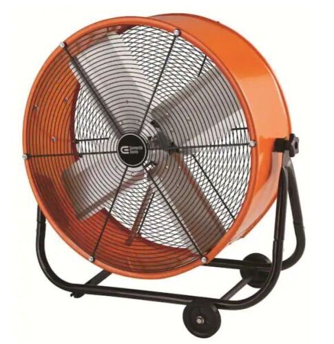 Commercial Electric 24 in. Heavy Duty 2-Speed Direct Drive Tilt Drum Fan - Lot 106
