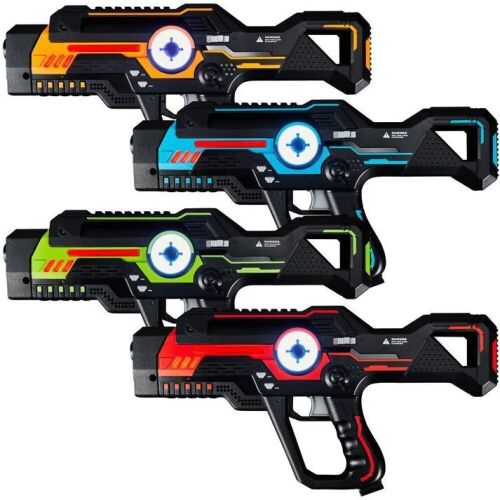 Set of 4 Infrared Laser Tag Blasters w/ 4 Game Modes, Lights & Sounds  - Lot 251