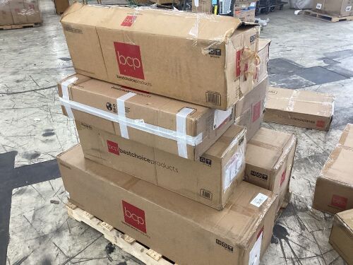 Pallet of Artificial Christmas Trees & Light Up Decor - Uninspected - Lot 743