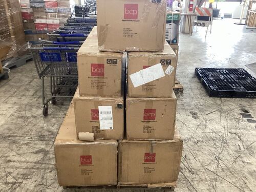 Lot of (6) Artificial Christmas Trees & (1) Large Wreath - Uninspected - Lot 784