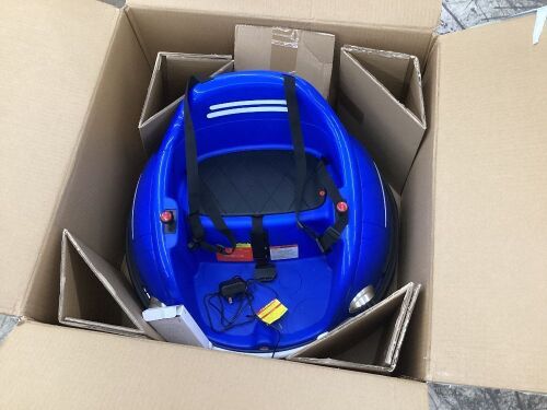 6V Kids Ride On Bumper Car Toy w/ Remote, Harness, Lights, 360 Degree Spin  - Lot 280