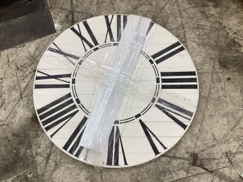 Oversized Farmhouse Wall Clock 36"  - Lot 515