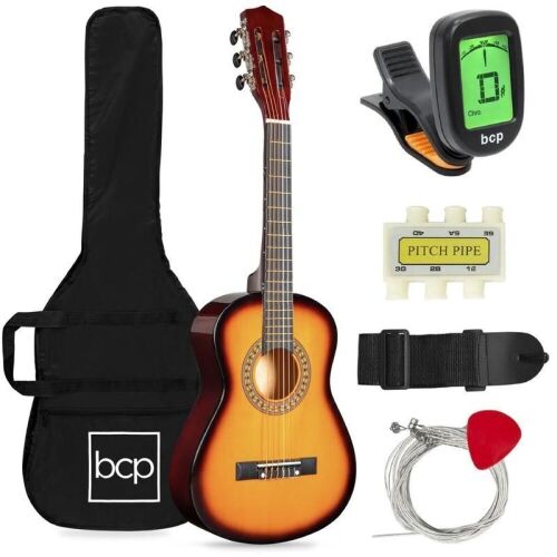 Kids Acoustic Guitar Beginner Starter Kit with Carrying Case - 30in  - Lot 220