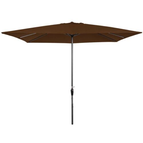 Rectangular Patio Umbrella w/ Easy Crank, UV-Resistant Fabric - 8x11ft  - Lot 182