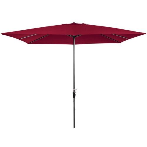 Rectangular Patio Umbrella w/ Easy Crank, UV-Resistant Fabric - 8x11ft  - Lot 185