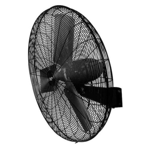 Comfort Zone 30 in. Black High-Velocity Industrial 2-Speed Wall Fan with Aluminum Blades and Adjustable Tilt - Lot 67