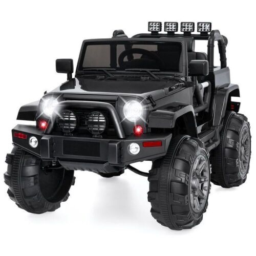 12V Kids Ride-On Truck Car Toy w/ 3 Speeds, LED, Remote, Bluetooth  - Lot 22