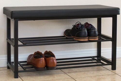 2 Tier Metal Shoe Rack  - Lot 358