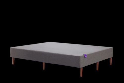Purple Foundation Bed Frame in Charcoal/Walnut, King  - Lot 65
