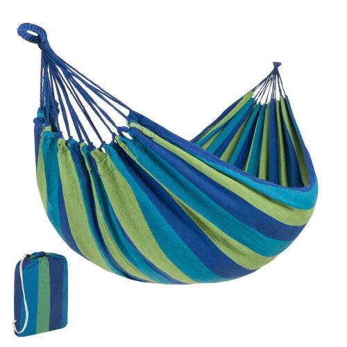 2-Person Brazilian-Style Double Hammock w/ Portable Carrying Bag  - Lot 491