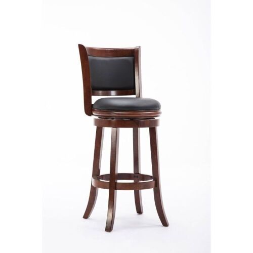 Boraam Industries Augusta Swivel 29" Barstool, Light Cherry  - Lot 181