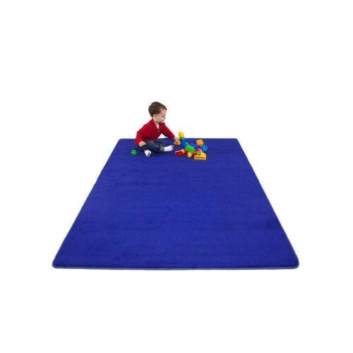 Learning Carpets Blue Large Rectangular Classroom Rug, 8'5" x 11'9"  - Lot 111