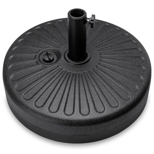 Plastic Patio Umbrella Base Pole Holder Accessory w/ Adjustable Knob  - Lot 610
