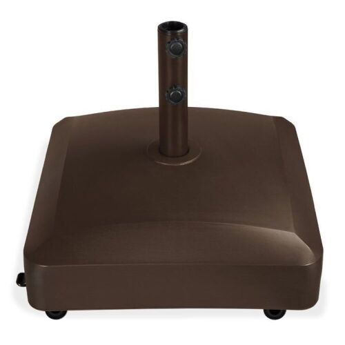 Fillable Mobile Umbrella Base Stand w/ 4 Wheels, 2 Locks, 137lb Capacity  - Lot 10