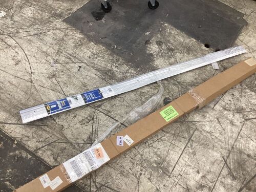 Aluminum Heavy Duty Low Profile Threshold 72" - Slightly Bent  - Lot 698