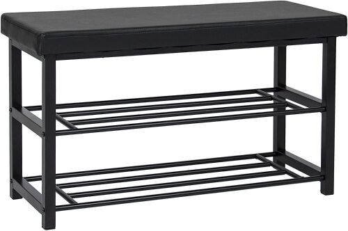 2 Tier Metal Shoe Rack  - Lot 443