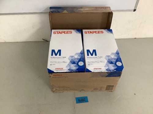 10 Reams of Staples Multipurpose paper 8.5"x14" Legal - Lot 6507