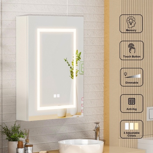 Bathroom LED Medicine Cabinet Mirror - Lot 6520