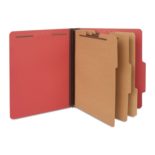 Quill Brand 2/5-Cut Tab Pressboard Classification File Folders (Set of 3) - Lot 6523