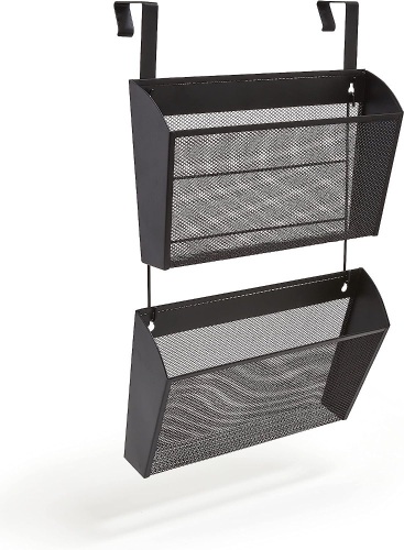 Tru Red 1-Pocket Mesh Letter Wall File Black 2 Pack - Lot 145