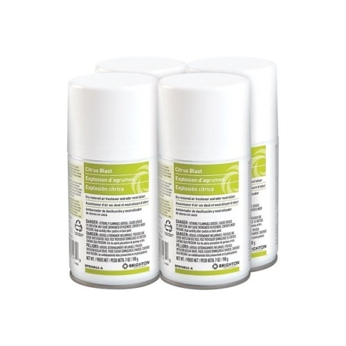 Brighton Aerosol Refill Metered Air Freshener Citrus Blast 7 Oz. 4/CT - Lot 122