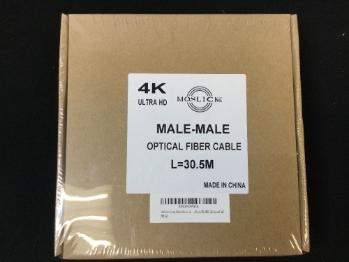 100 ft Fiber Optic Male-to-Male Cable - Lot 97
