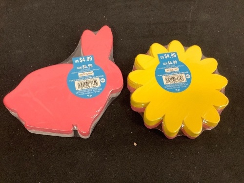 Lot of (6) Craft Basics Rabbit & Flower Shapes - Lot 217