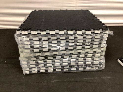 Lot of (12) 12x12" Carpeted Cushioned Interlocking Tiles - Lot 293