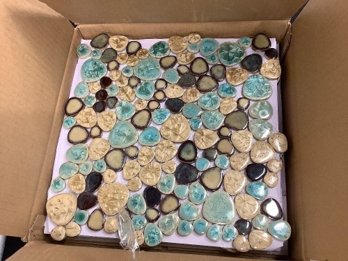Case of (5) Turquoise Pebble Sheets - Lot 71