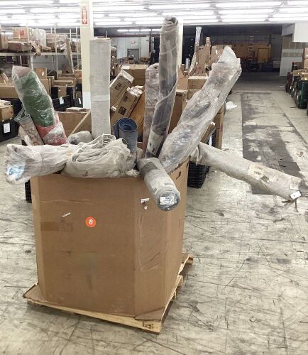 Bin of Area Rugs, Various Styles/Sizes  - Lot 150