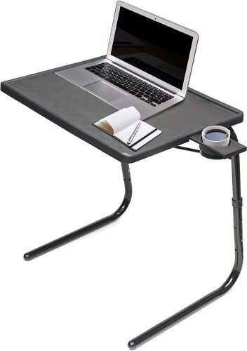 Table Mate II Plus TV Tray Table with 3 Angles and Cup Holder  - Lot 363