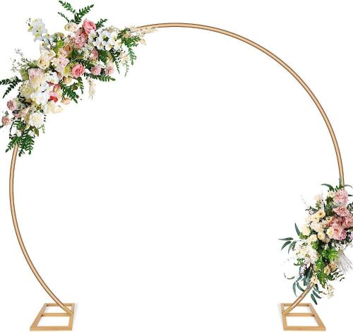 Fotako 8' Wedding Arch Round Backdrop Stand with 12 Thicken Tubes - Lot 364
