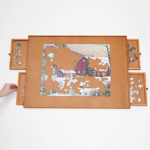 Bits and Pieces –Original Standard Wooden Jigsaw Puzzle Plateau-The Complete Puzzle Storage System - Lot 367