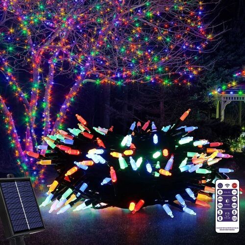 Solar Outdoor Mini Christmas String Lights, 4 Sets  - Lot 384