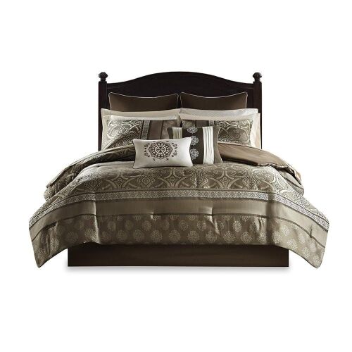 Madison Park 16 Piece Jacquard Comforter Set, Cal King  - Lot 644