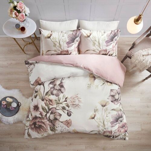 Madison Park Maddy Cotton 3 Piece Printed Duvet Cover Set, Full/Queen  - Lot 914