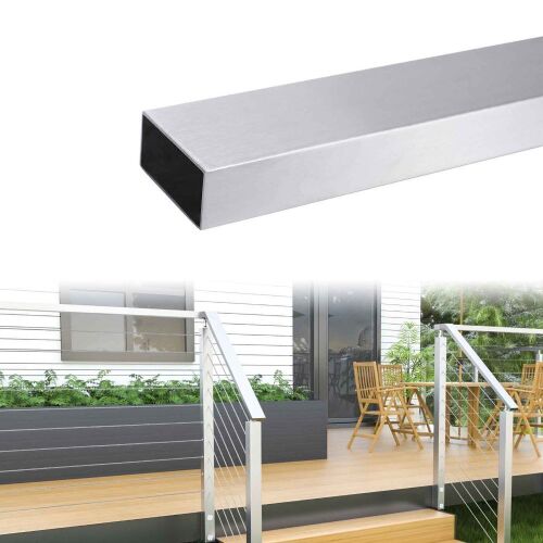 Muzata 6'6" Stainless Steel Flat Handrail - Lot 933