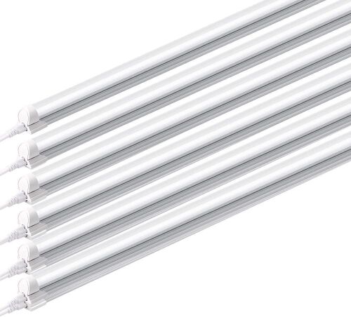 Barrina 8FT 40W V Shape LED Shop Lights, Built-in On/Off Switch, 6 Pack  - Lot 475