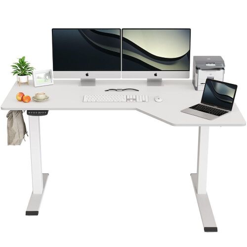 FEZIBO L Shaped Electric Standing Desk  - Lot 252
