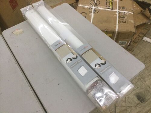 Persilux 100% Blackout Roller Shade Blinds, White, 24" x 72"  - Lot 446