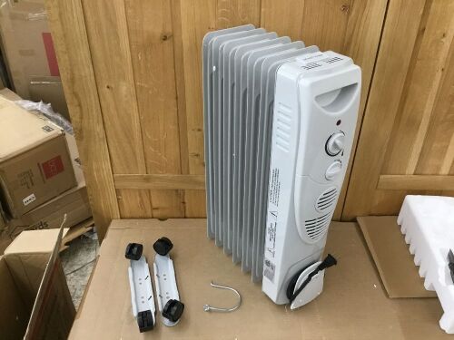 Oil Filled Radiator Heater - Missing 1 Connector for Wheels  - Lot 404