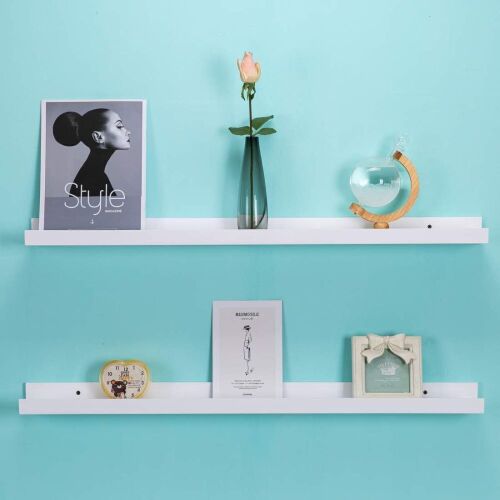 AZSKY Floating Picture Shelves, Set of 2  - Lot 416