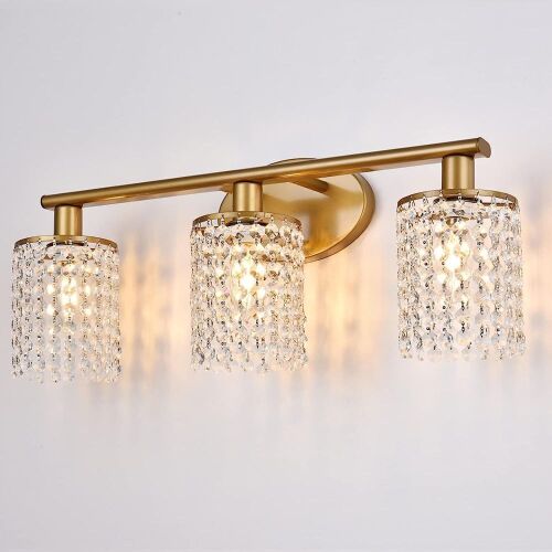 3 Light Bathroom Vanity Light Fixture  - Lot 460