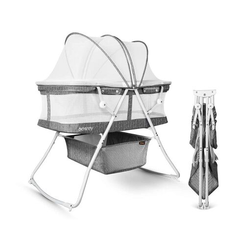 Besrey 3 in 1 Portable Rocking Baby Bassinet - Lot 186