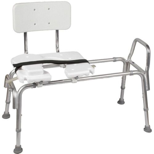 DMI Heavy-Duty Transfer Bench Shower Chair with Cut-Out Seat  - Lot 667