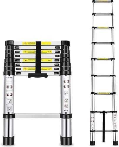 Aluminum Telescoping Ladder 8.5FT  - Lot 677