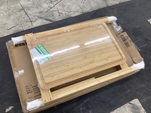 Lightweight Bamboo Folding TV Table  - Lot 681