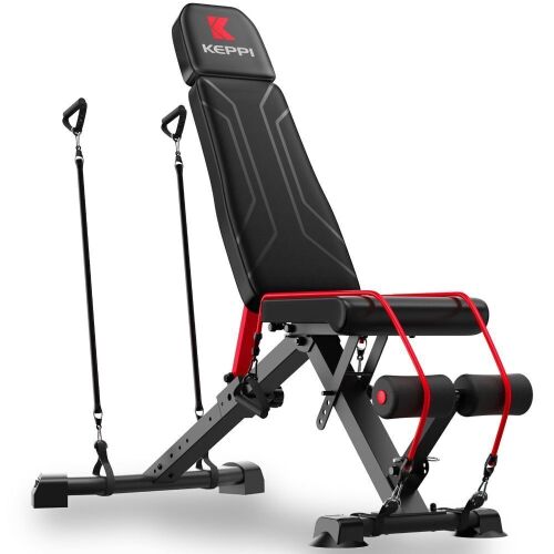 KeppiFitness Bench500 Adjustable Weight Bench, 800 LB Capacity  - Lot 636