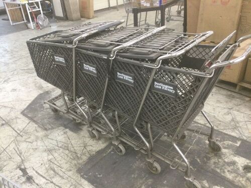 Lot of (4) Shopping Carts  - Lot 854